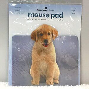 Paper House Golden Retriever Puppy Mousepad